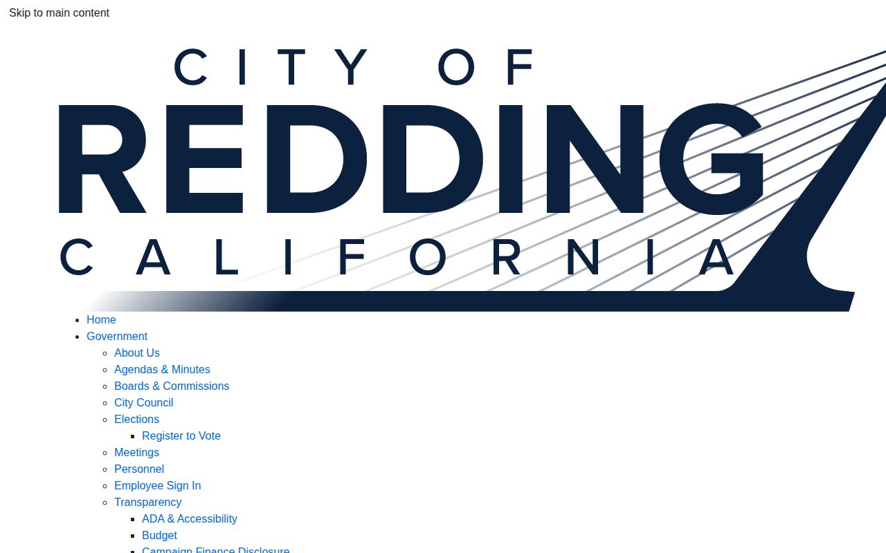 Official Redding Police Department website
