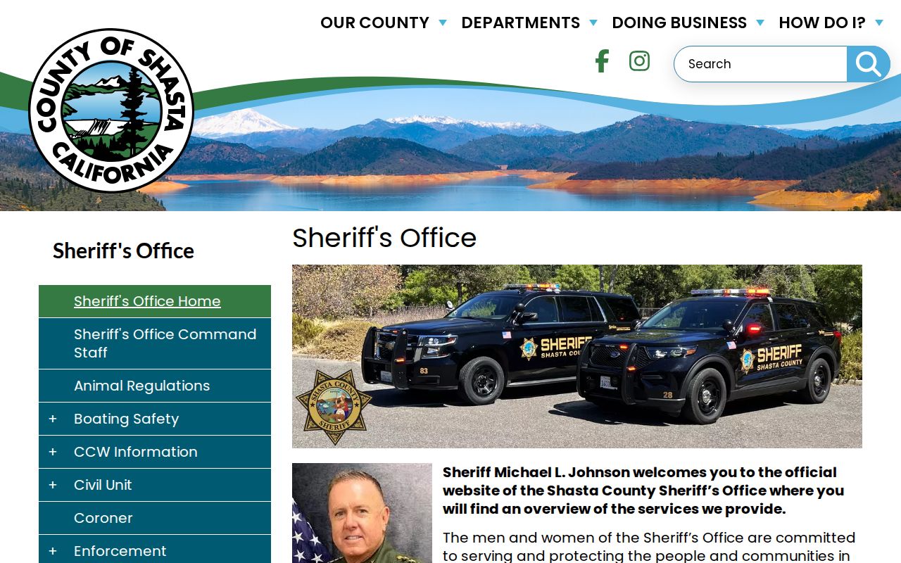Shasta County Sheriff's Office official website